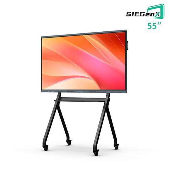 Bảng trắng tương tác 55 inch - độ phân giải 4K - hệ thống kép - kèm chân đế