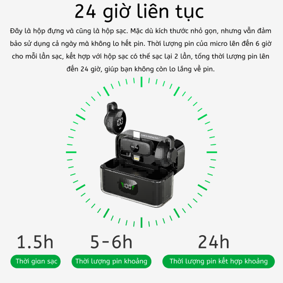 Micro cài áo không dây