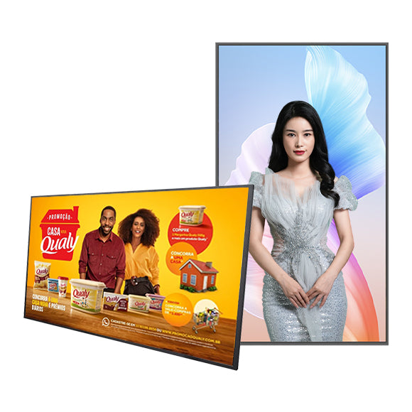 Load image into Gallery viewer, 55" Digital signage - 4K UHD - AI Integration - Non-touch - Android 12 - Wall-mounted
