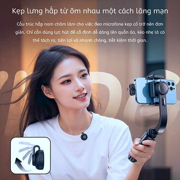 Micro cài áo không dây