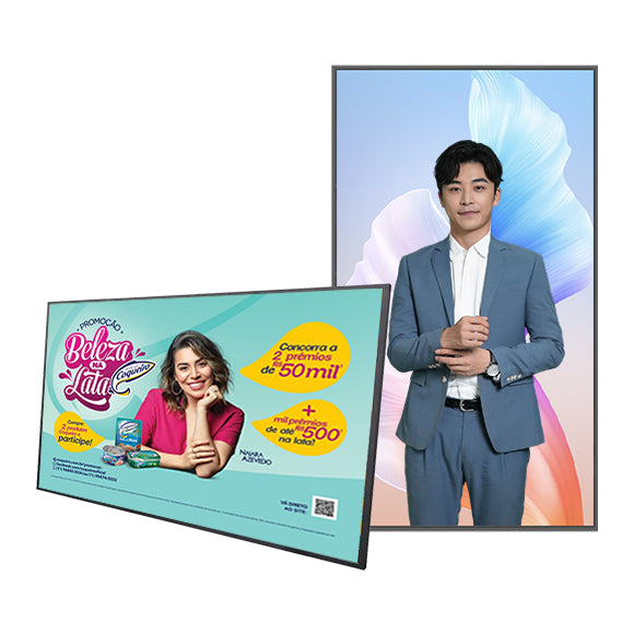 Load image into Gallery viewer, 65" Digital signage - 4K UHD - AI Integration - Non-touch - Android 12 - Wall-mounted
