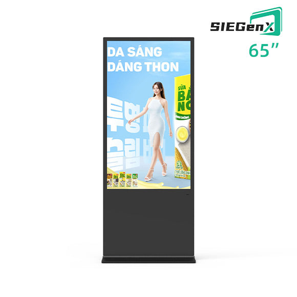 Màn hình quảng cáo kỹ thuật số dọc 65 inch - Độ phân giải 4K - Hệ điều hành Android 12 - Tích hợp CMS